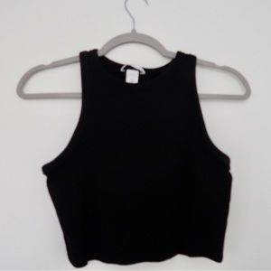 H&M Cropped high neck tank top